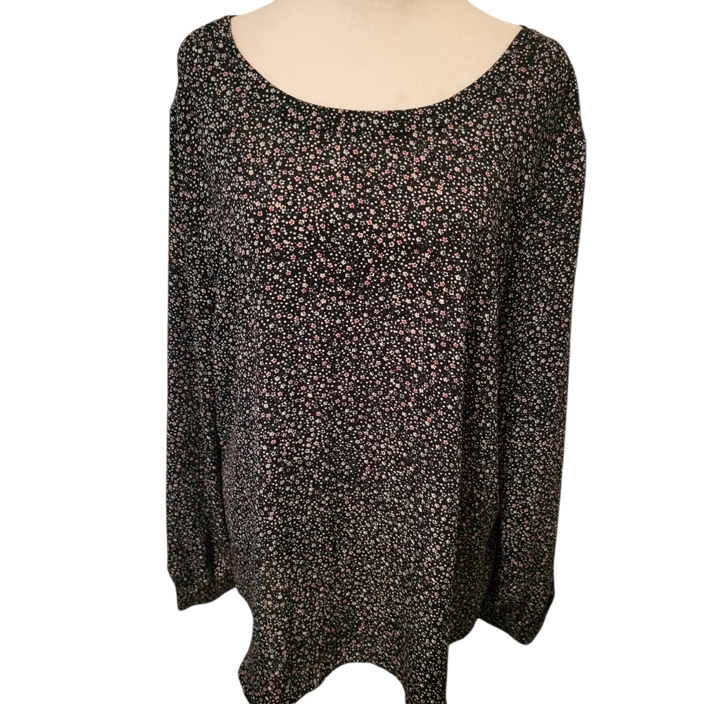 Loft Outlet Floral Blouse Blue sz XL